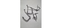 4 patères en aluminium