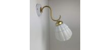 ANCIENNE APPLIQUE EN OPALINE VINTAGE 