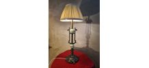 grande lampe bronze 1940 a 50 ,boules verres 60x24 elec ok i