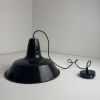 ANCIENNE SUSPENSION D’ATELIER EMAILLEE INDUSTRIEL