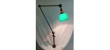 Lampe Tous Sens 1930 Opaline Vert