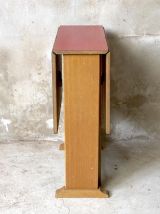 Table pliante formica rouge vintage 1980's