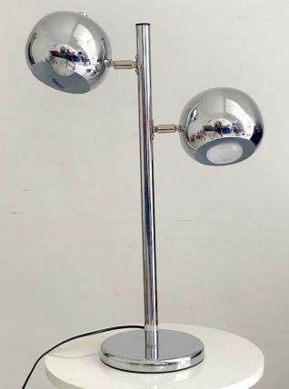 Lampe chromée vintage 1970's