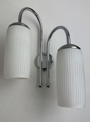 ANCIENNE APPLIQUE DOUBLE ASYMETRIQUE 1970 VINTAGE