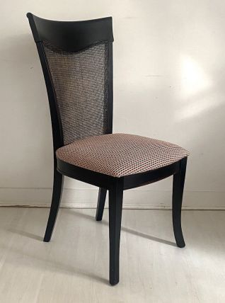 Chaise bois et cannage
