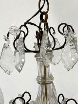 Lustre début XXème en cristal de bohème