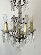 Lustre début XXème en cristal de bohème