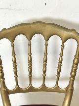 Paire de chaises Charivari en bois doré