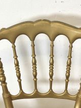Paire de chaises Charivari en bois doré