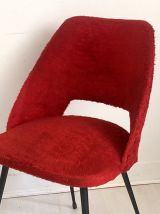 Paire de chaises moumoute style Pierre Guariche 