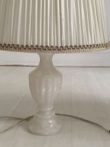 Paire de lampe à poser en Albatre vintage 1970's