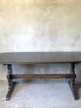 Table en Orme massif vintage 1960's