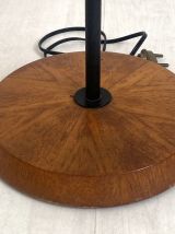 Lampadaire scandinave vintage 1960's teck et placage de teck