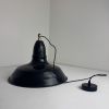 ANCIENNE SUSPENSION D’ATELIER INDUSTRIEL EMAILLEE 40 CM 