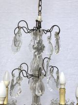 Lustre début XXème en cristal de bohème