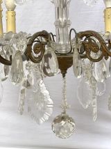 Lustre début XXème en cristal de bohème