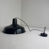 ANCIENNE SUSPENSION D’ATELIER EMAILLEE 36 CM INDUSTRIEL 