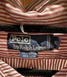 Chemise vintage rouge rayé 