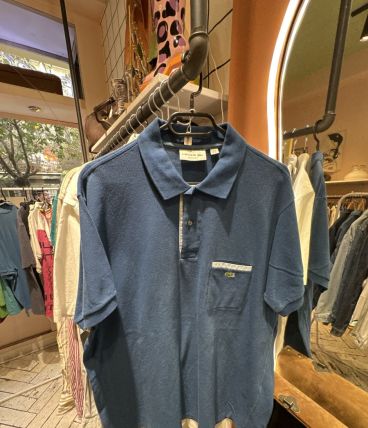 Polo Lacoste vintage bleu 