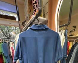 Polo Lacoste vintage bleu 