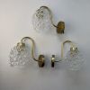 LOT 3 ANCIENNE APPLIQUES EN VERRE BULLE  vintage