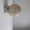 ANCIENNE PETITE APPLIQUE EN OPALINE ET CERAMIQUE ART-DECO 