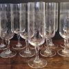 10 verres/ flûte à champagne 16 cl Cristal d'Arques Matignon