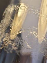 10 verres/ flûte à champagne 16 cl Cristal d'Arques Matignon