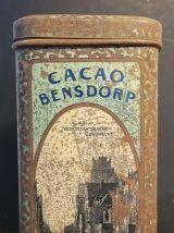 Boîte en tôle Cacao Hollandais Bensdorp 1930's 