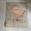 Carte scolaire vintage recto verso Amériques