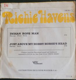 Vinyle 45rpm Richie Havens - Indian Rope Man 1969