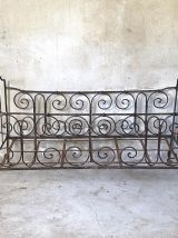 Banquette en fer forgé vintage