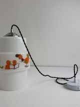 ANCIENNE SUSPENSION 1970 CHAMBRE ENFANT VINTAGE