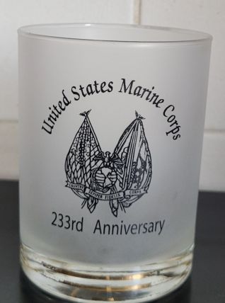 Verre givré commémoratif du 233e anniversaire US  Marines Co