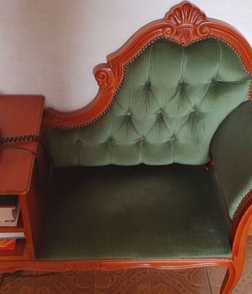 Chaise en velours 