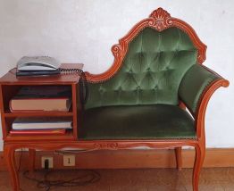 Chaise en velours 