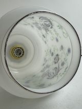 ANCIENNE GRANDE SUSPENSION EN OPALINE 1970 VINTAGE