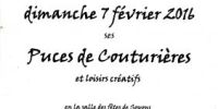 Marché aux puces de couturières et loisirs créatifs
