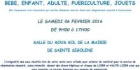 Bourse aux vêtements et puériculture de Sainte Sigolene