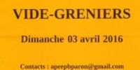 Vide-greniers de l'apeepb de Paron