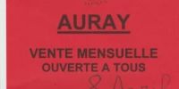 Grande vente mensuelle du secours populaire d'Auray