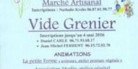 Vide grenier - marché aux fleurs Chateauneuf du Rhône