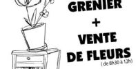 Vide grenier et vente de fleurs
