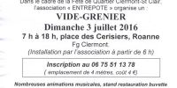 Vide Grenier Dans le Cadre de la Fête de Quartier Clermont Roanne