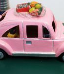 Statuette Coccinelle rose Costa Rica