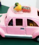 Statuette Coccinelle rose Costa Rica