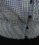 Crop top neuf haut court carreaux bleu blanc T36