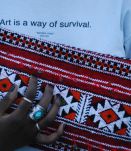 Pochette amazigh rouge 