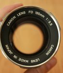 Objectif argentique Canon 135mm