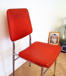 Chaise vintage pas cher orange 70's